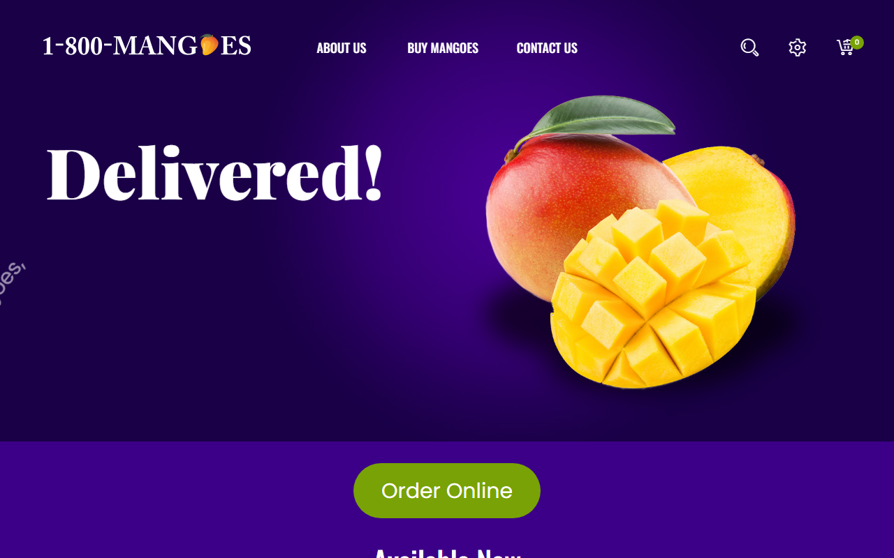 1800mangoes.com screenshot
