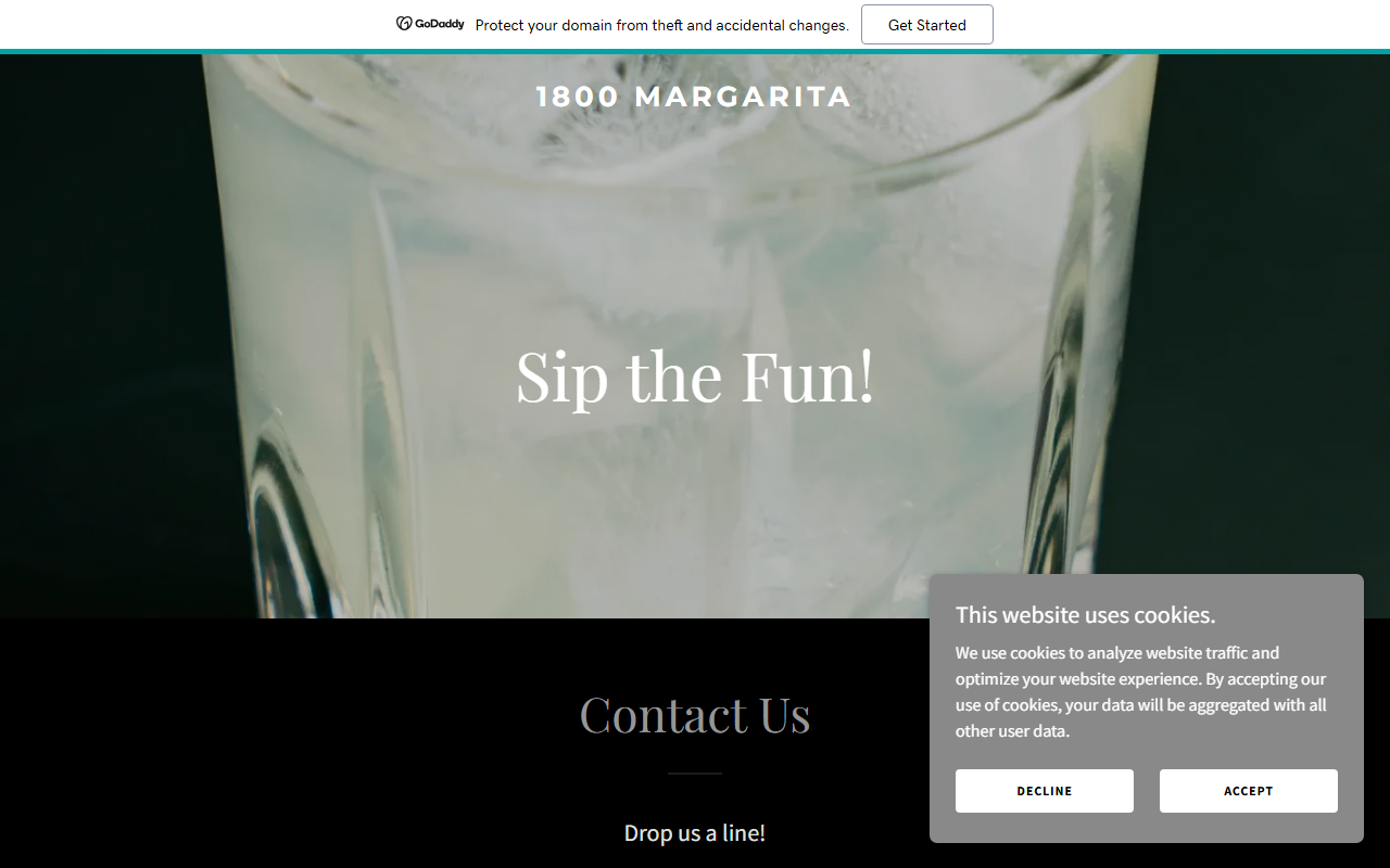 1800margarita.com screenshot