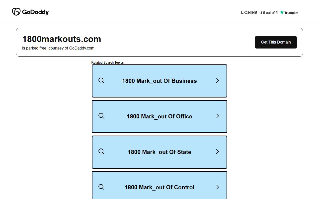 1800markouts.com screenshot