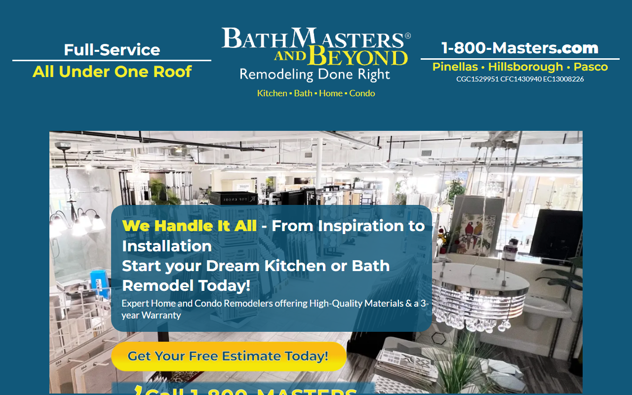 1800masters.com screenshot