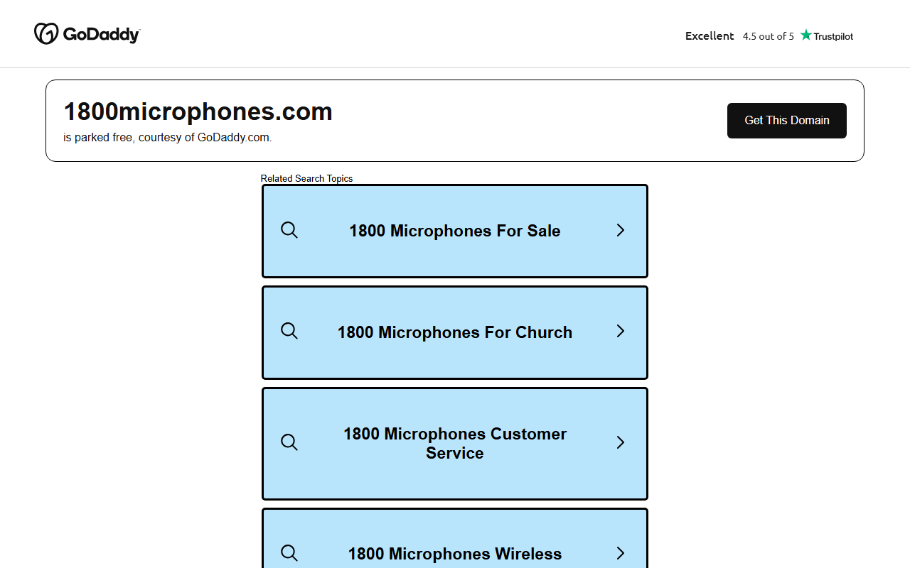 1800microphones.com screenshot