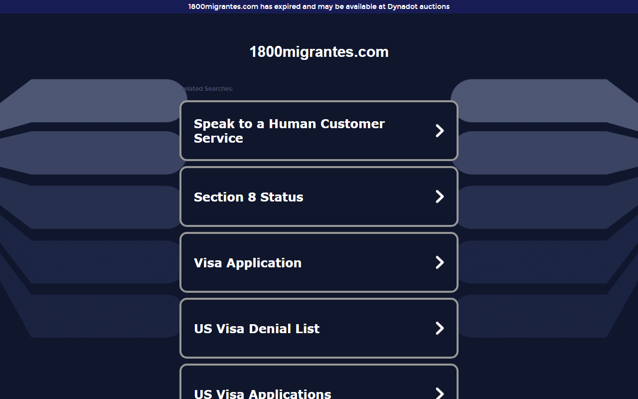 1800migrantes.com screenshot