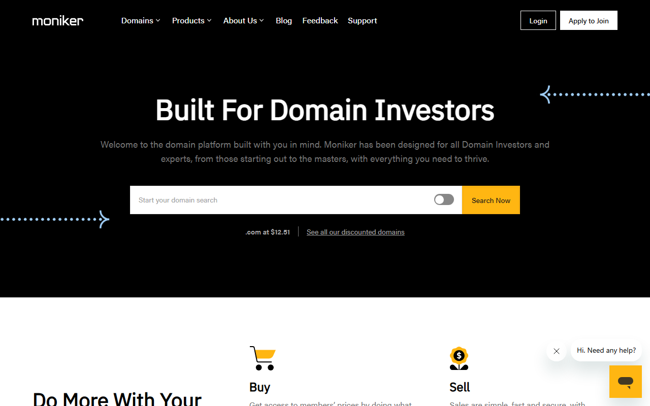 1800moniker.com screenshot