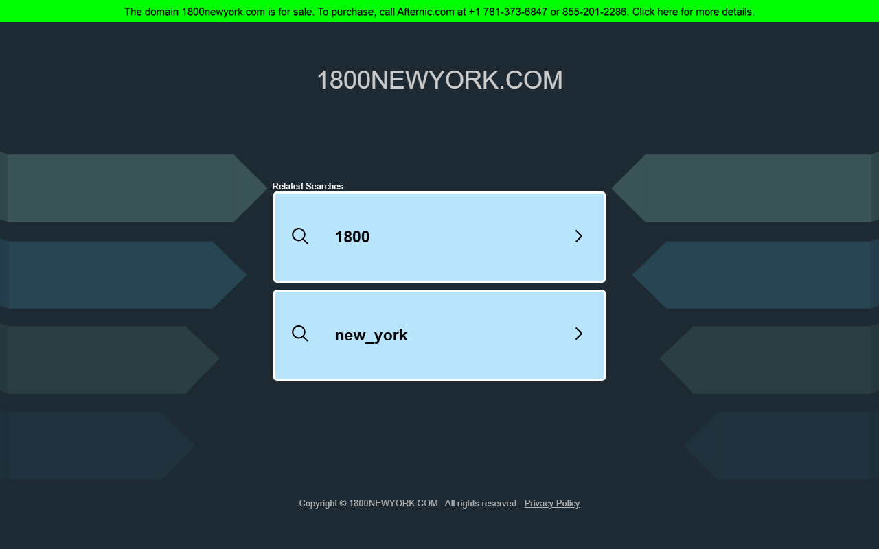 1800newyork.com screenshot