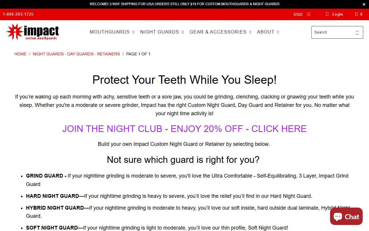 1800nightguard.com screenshot