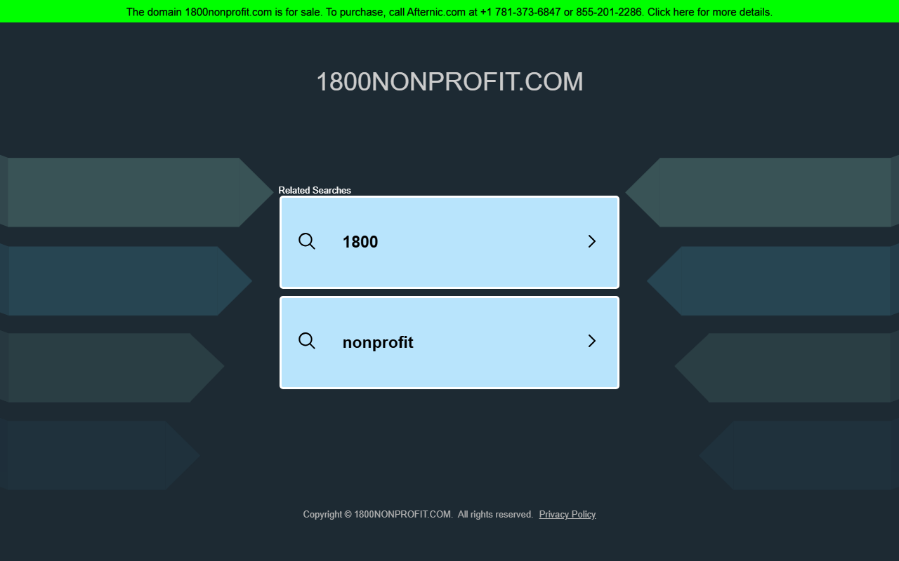 1800nonprofit.com screenshot