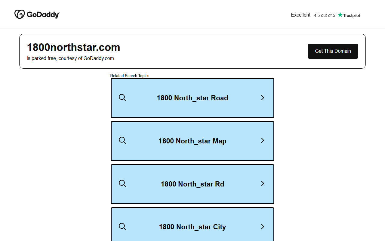 1800northstar.com screenshot