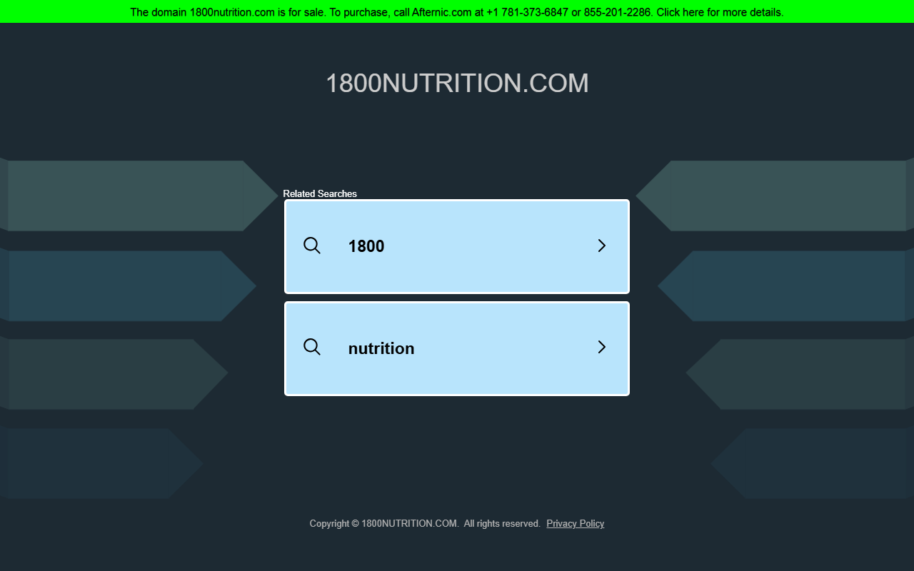 1800nutrition.com screenshot