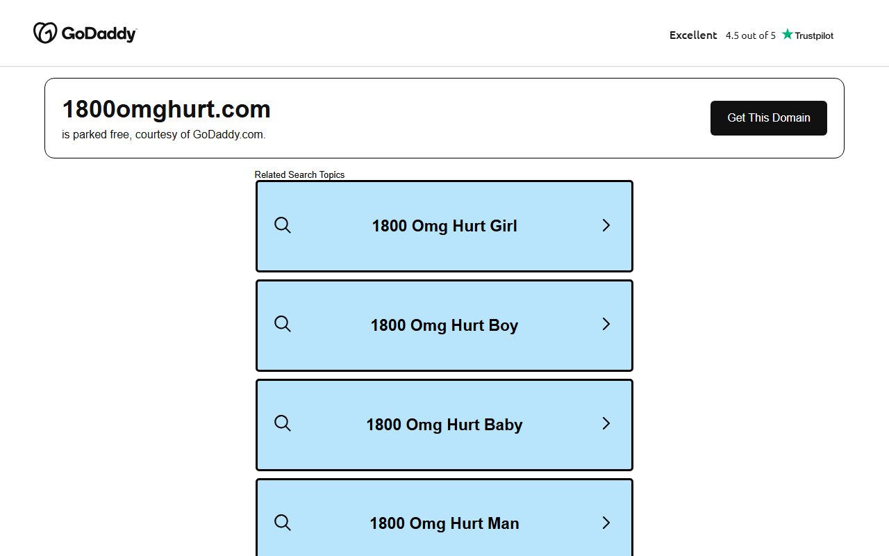 1800omghurt.com screenshot