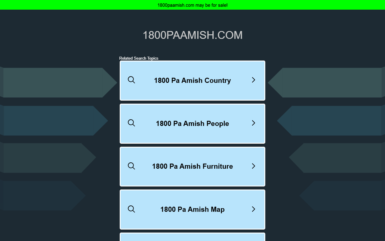 1800paamish.com screenshot