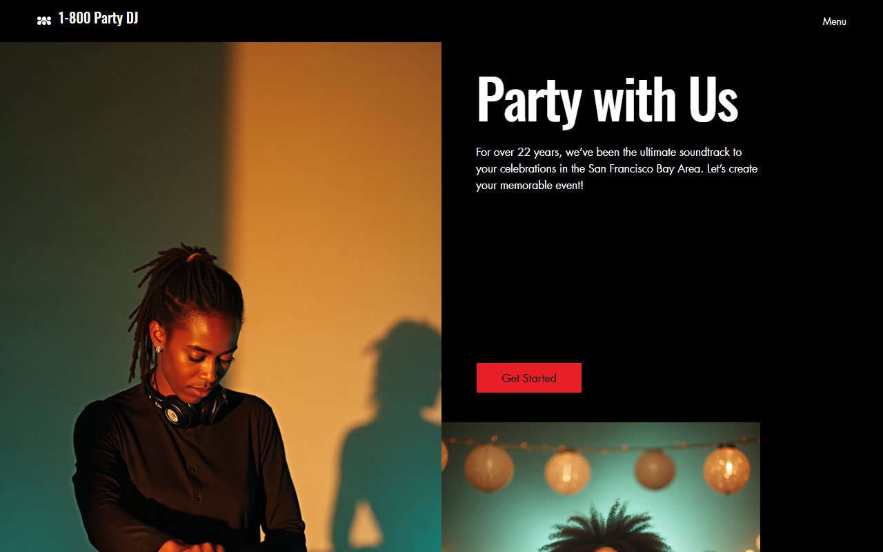 1800partydj.com screenshot