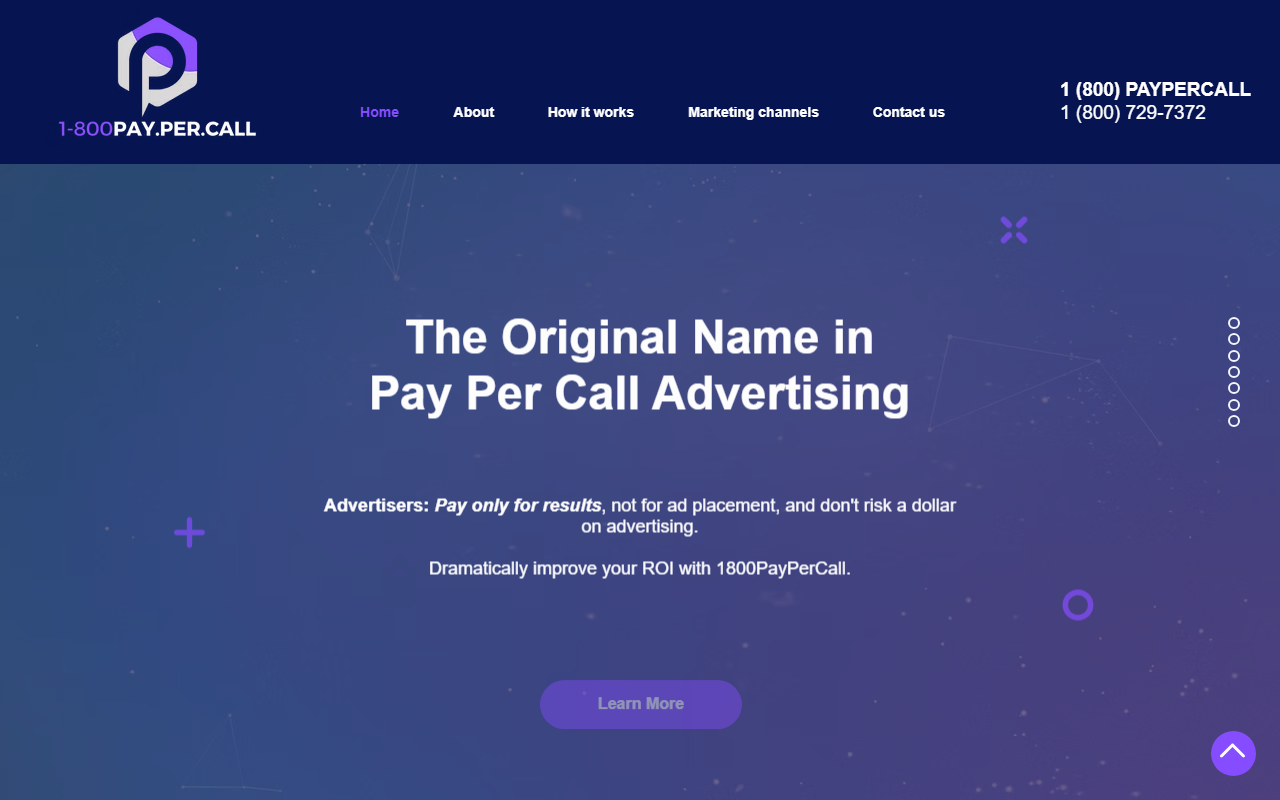 1800paypercall.com screenshot