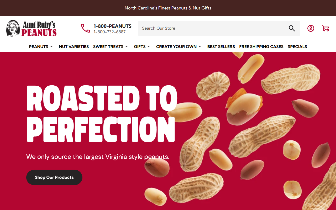 1800peanuts.com screenshot