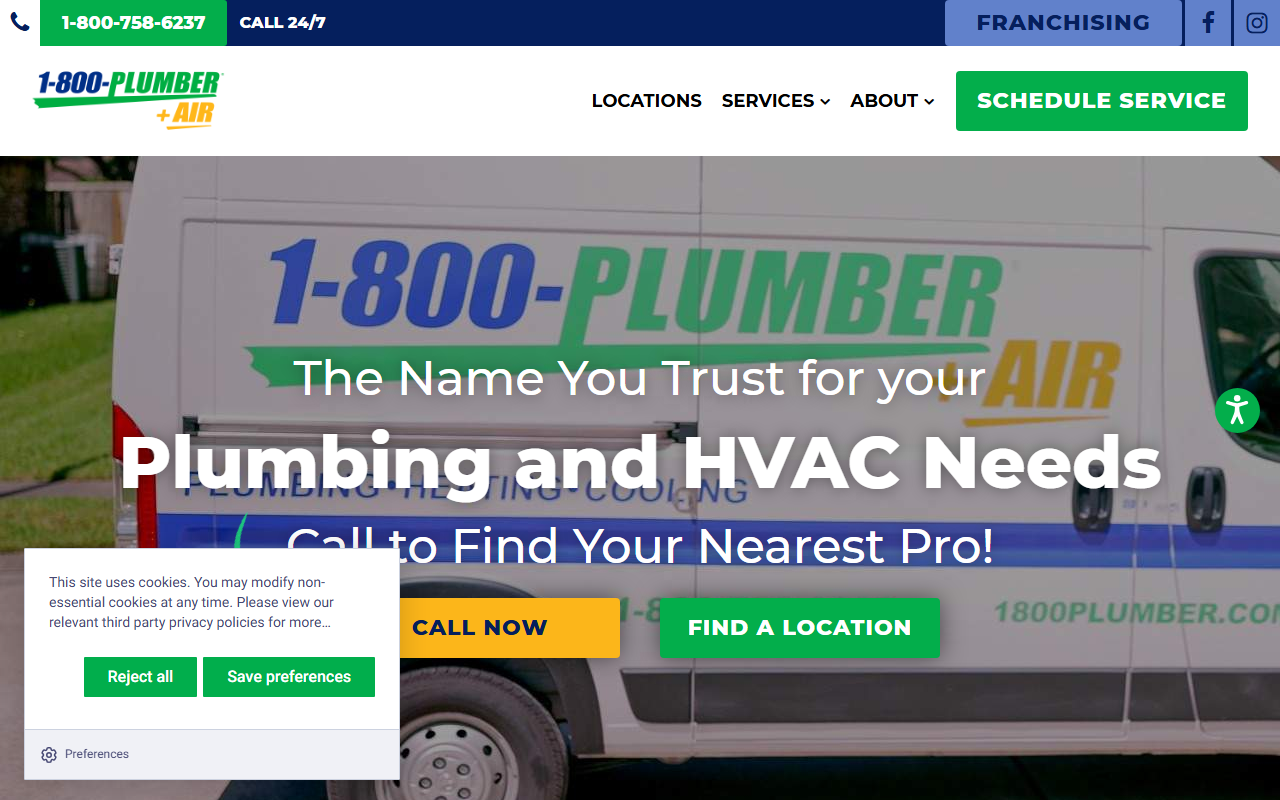 1800plumber.com screenshot
