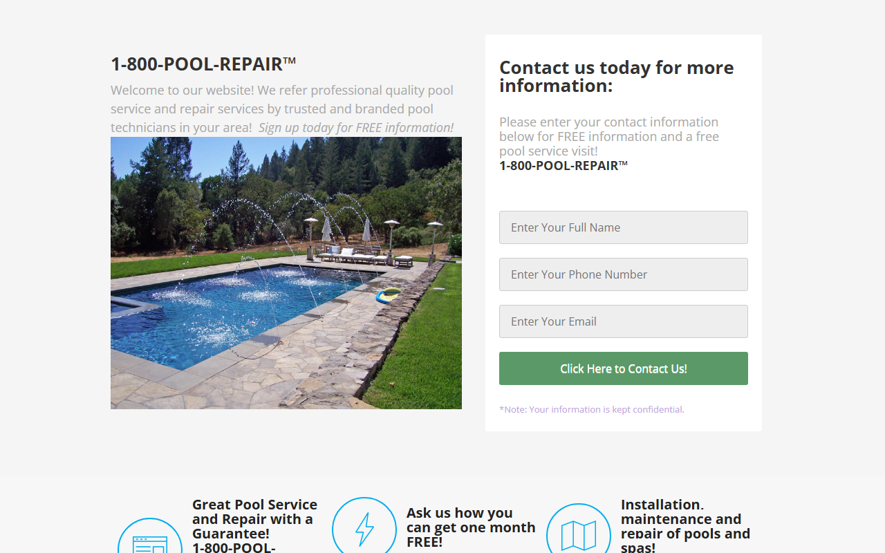 1800poolrepair.com screenshot