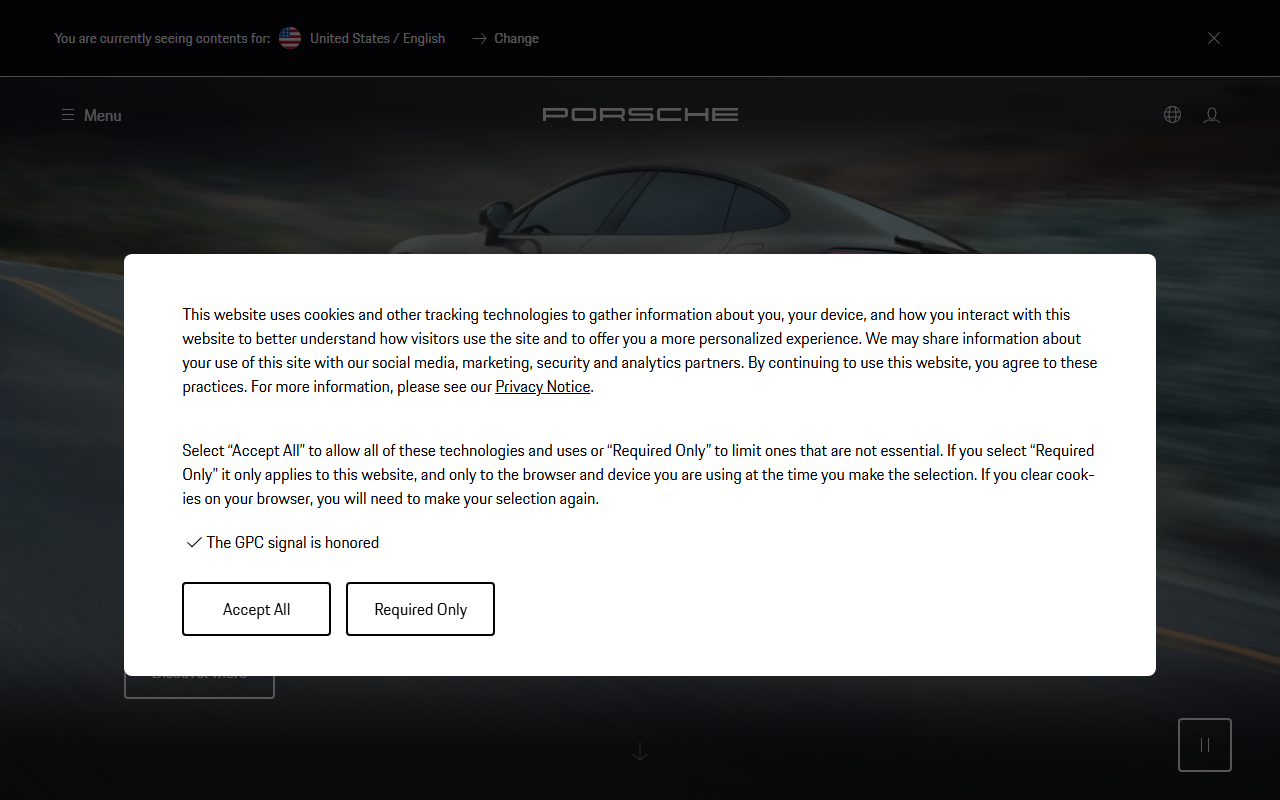 1800porsche.com screenshot
