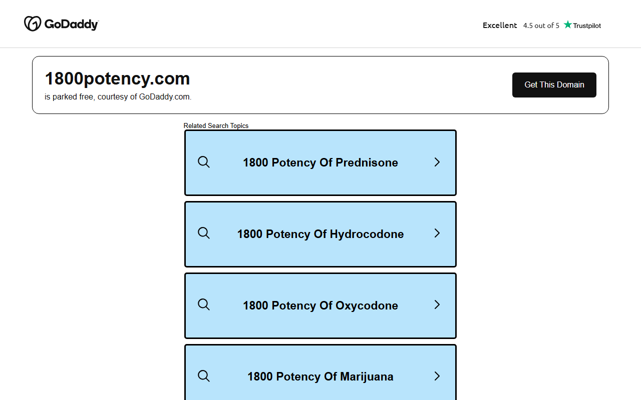 1800potency.com screenshot