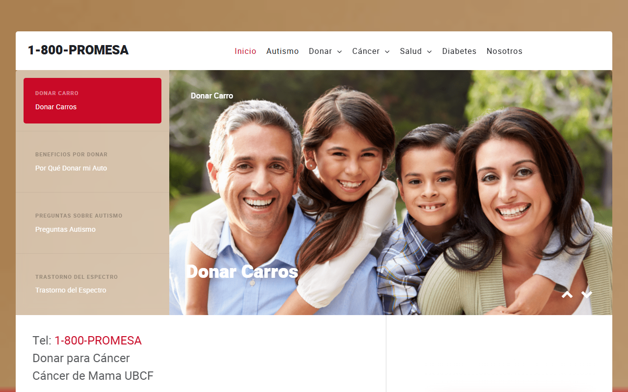 1800promesa.com screenshot