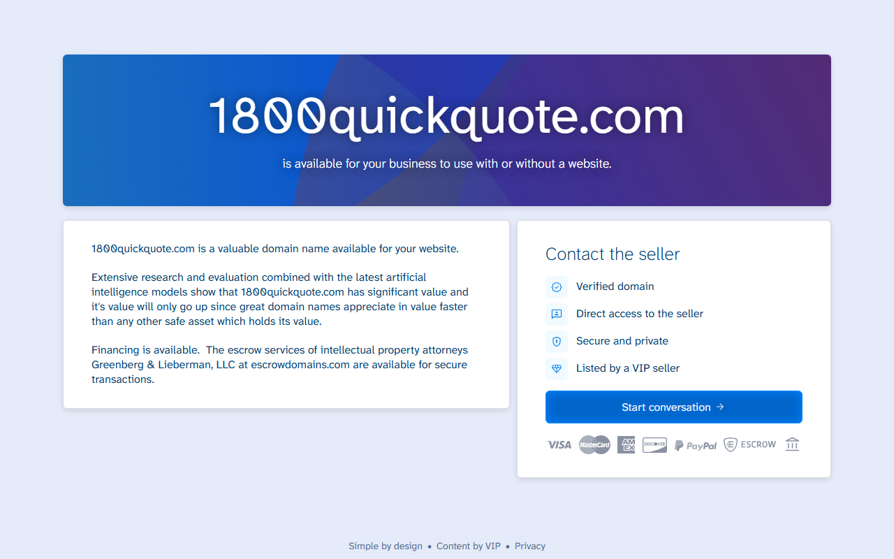 1800quickquote.com screenshot