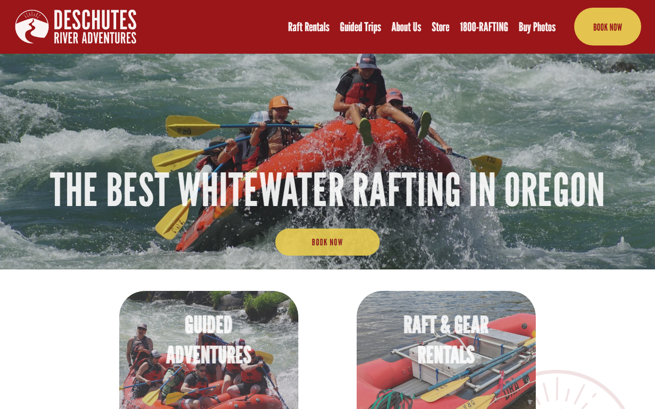 1800rafting.com screenshot
