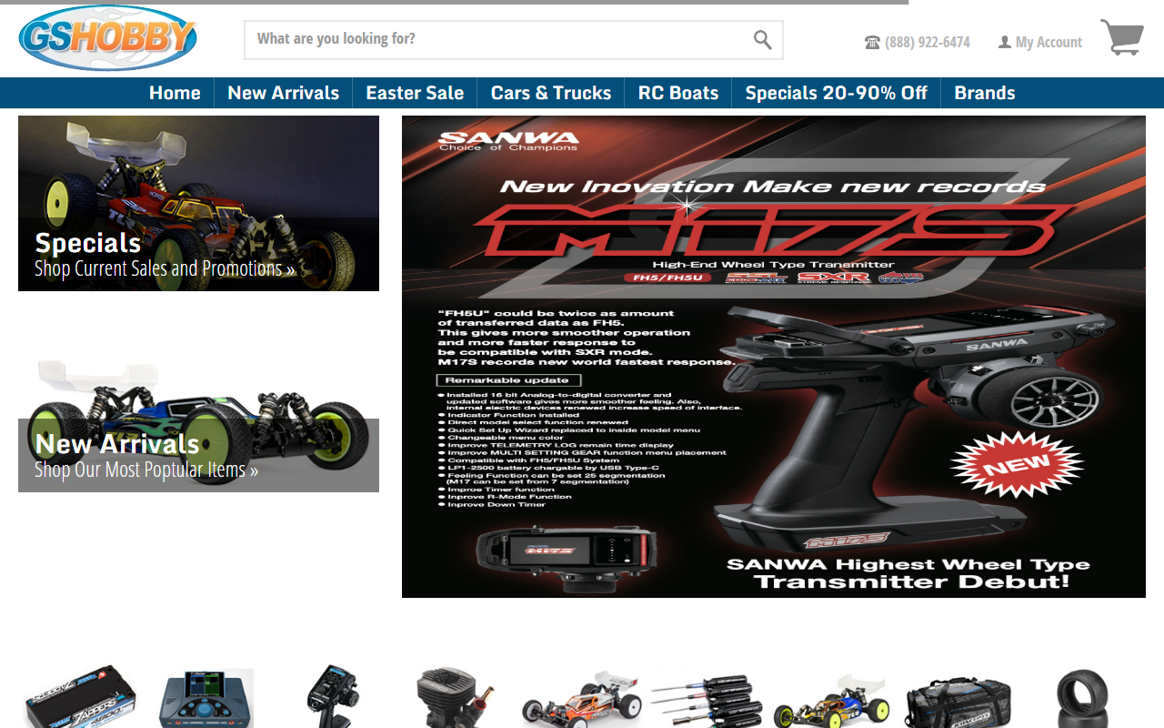 1800rcparts.com screenshot