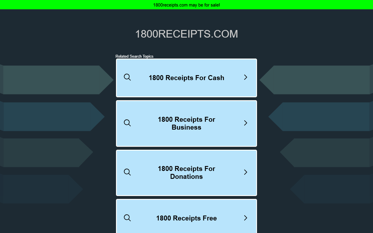 1800receipts.com screenshot
