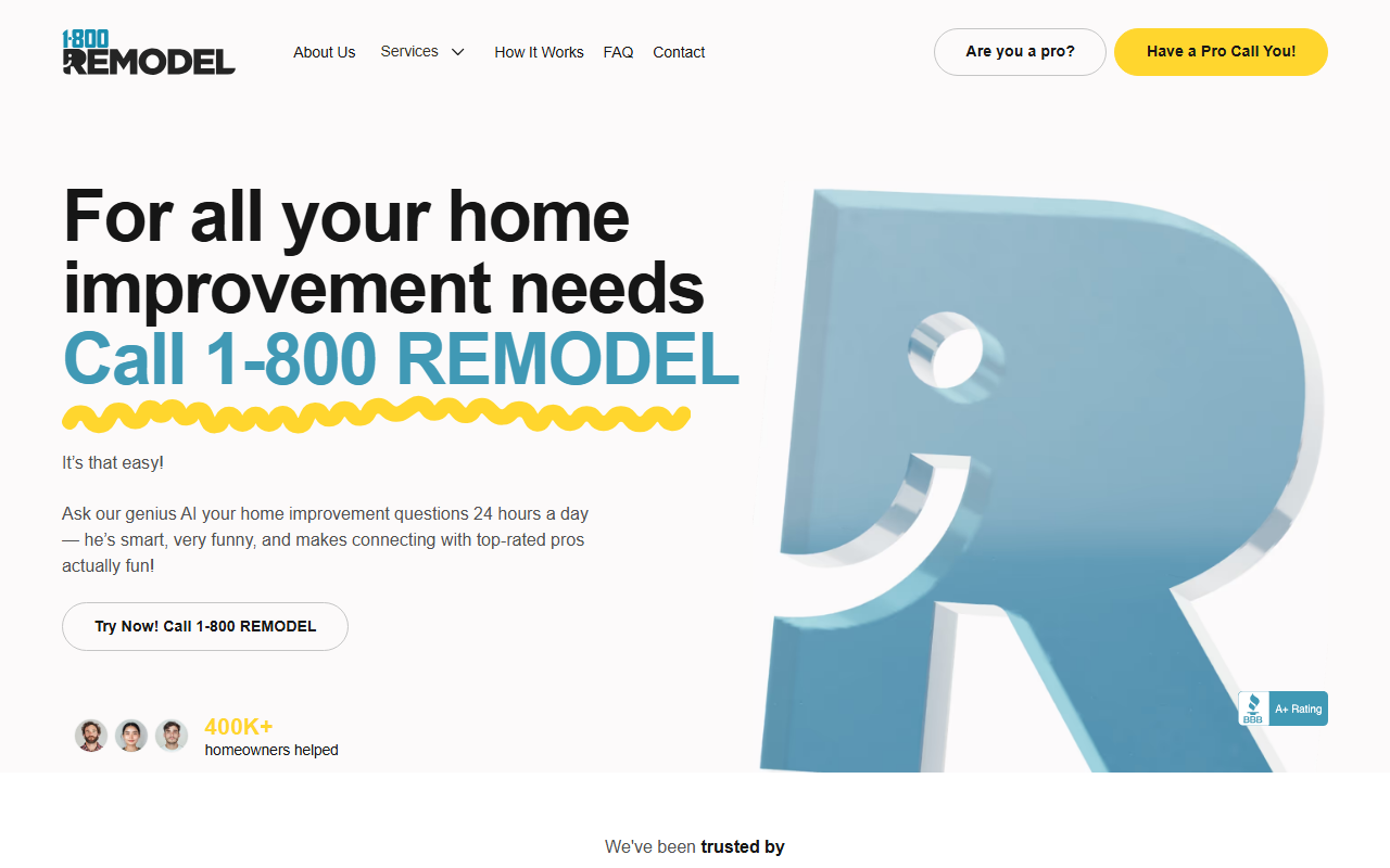 1800remodelpros.com screenshot