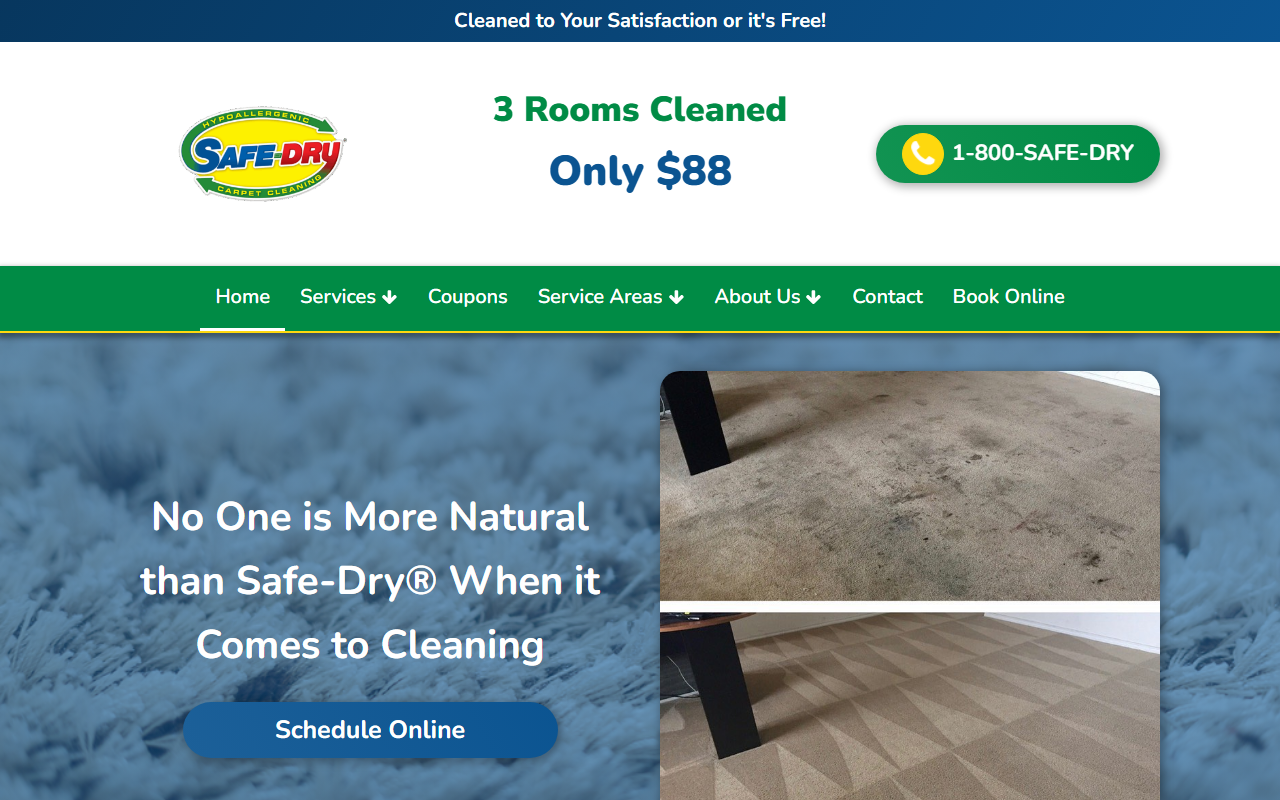 1800safe-dry.com screenshot
