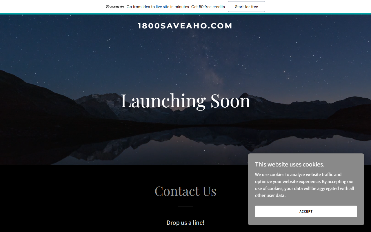 1800saveaho.com screenshot