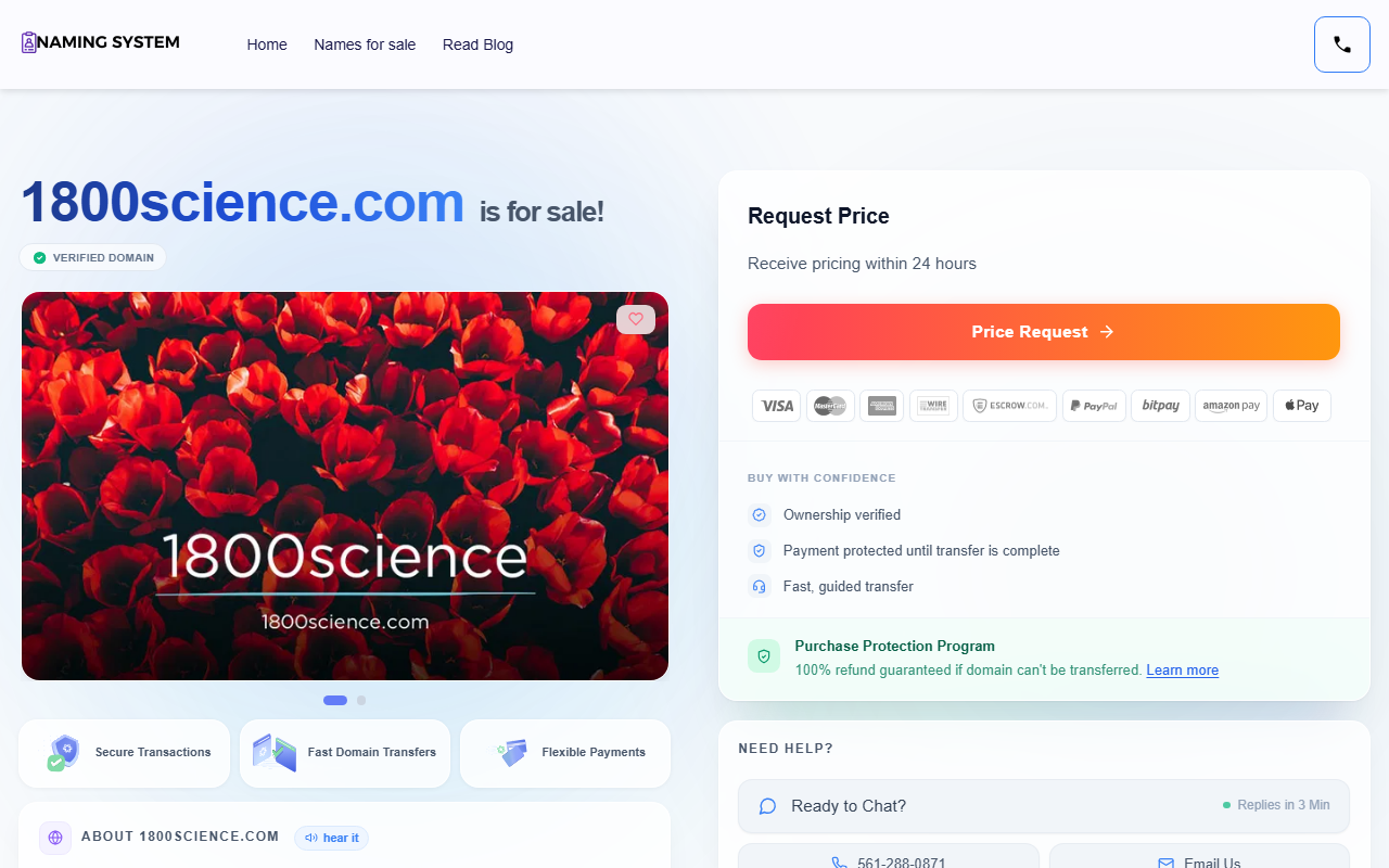 1800science.com screenshot