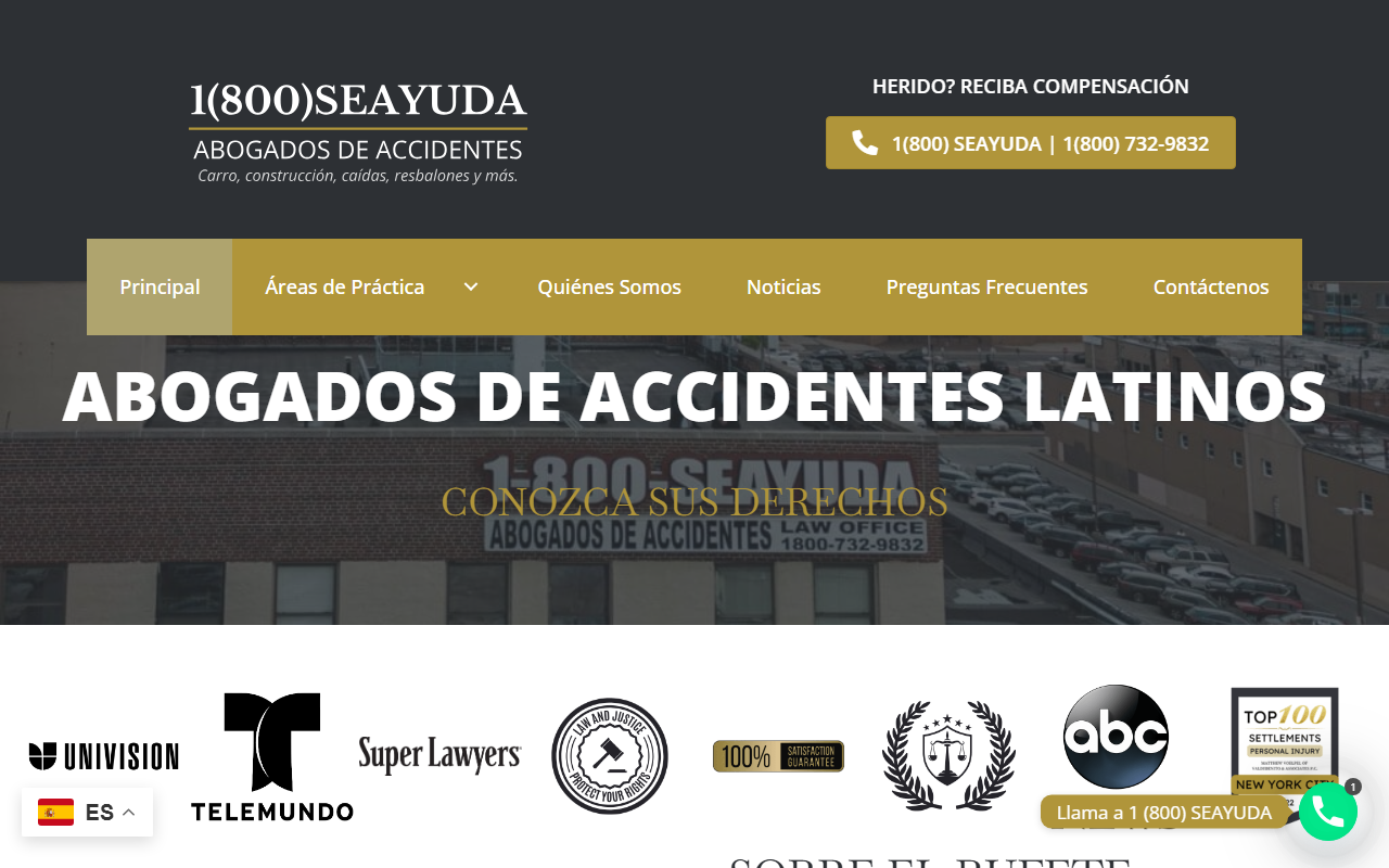 1800seayuda.com screenshot