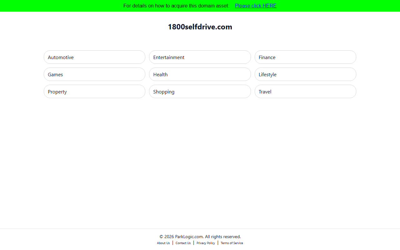 1800selfdrive.com screenshot