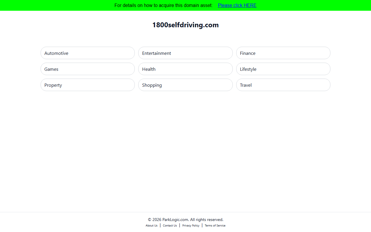 1800selfdriving.com screenshot