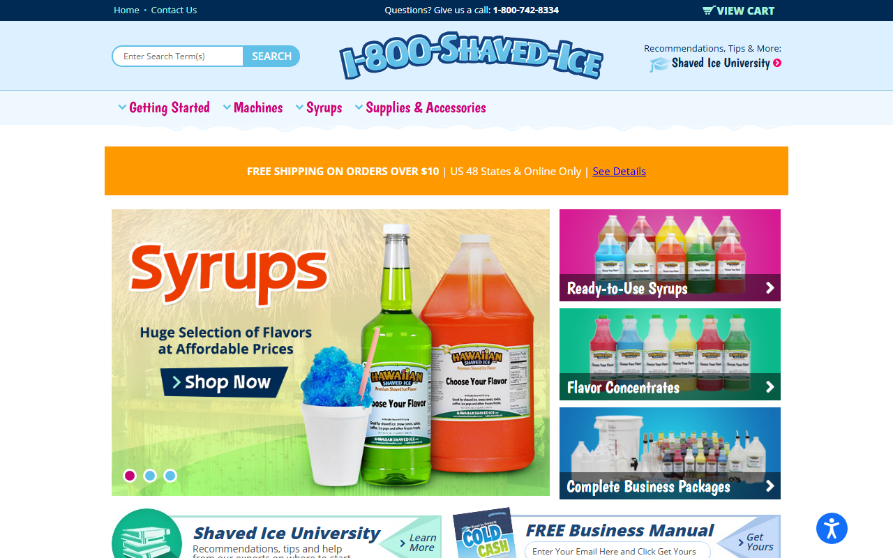 1800shavedice.com screenshot