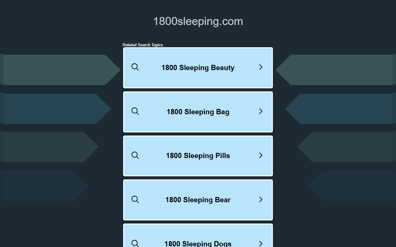 1800sleeping.com screenshot