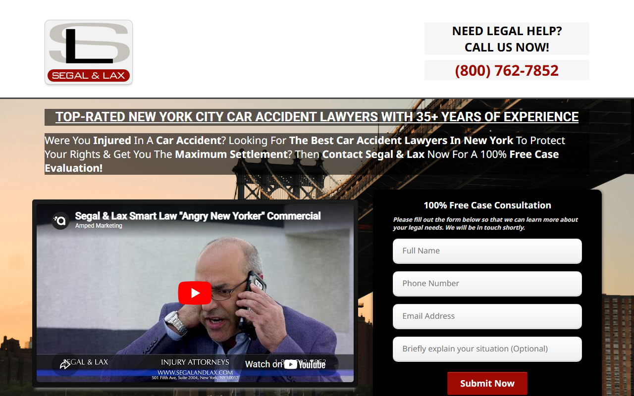 1800smartlaw.com screenshot