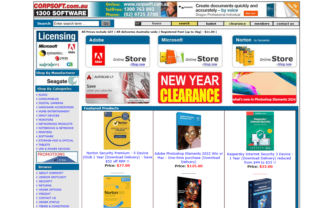 1800software.com screenshot