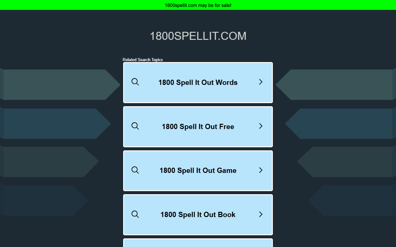 1800spellit.com screenshot