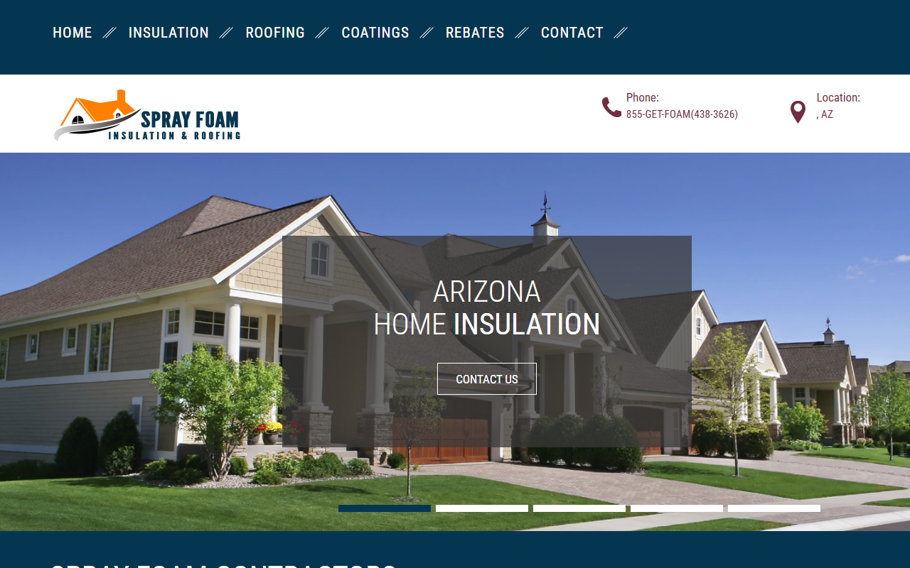1800sprayfoam.com screenshot