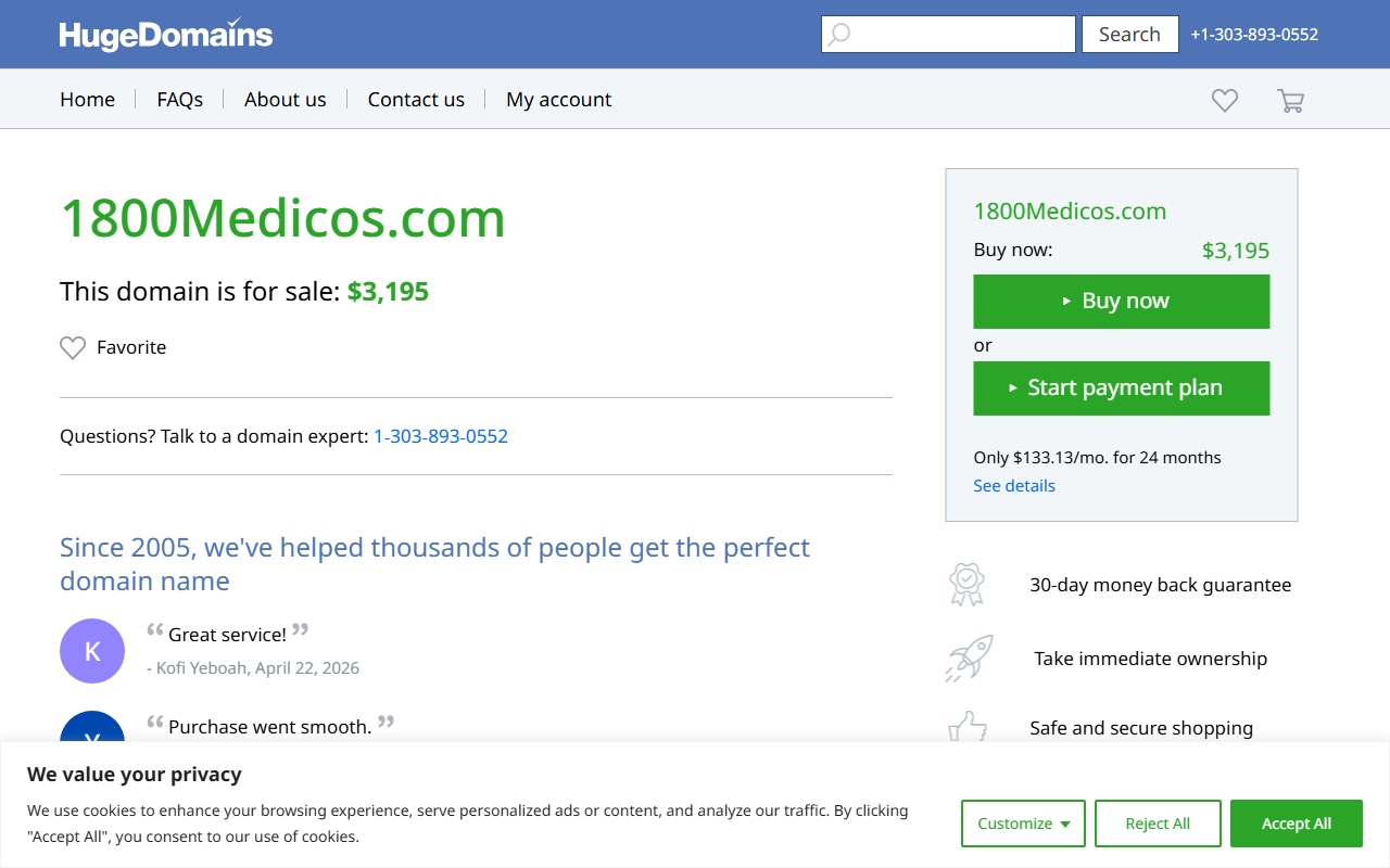 1800thedocs.com screenshot