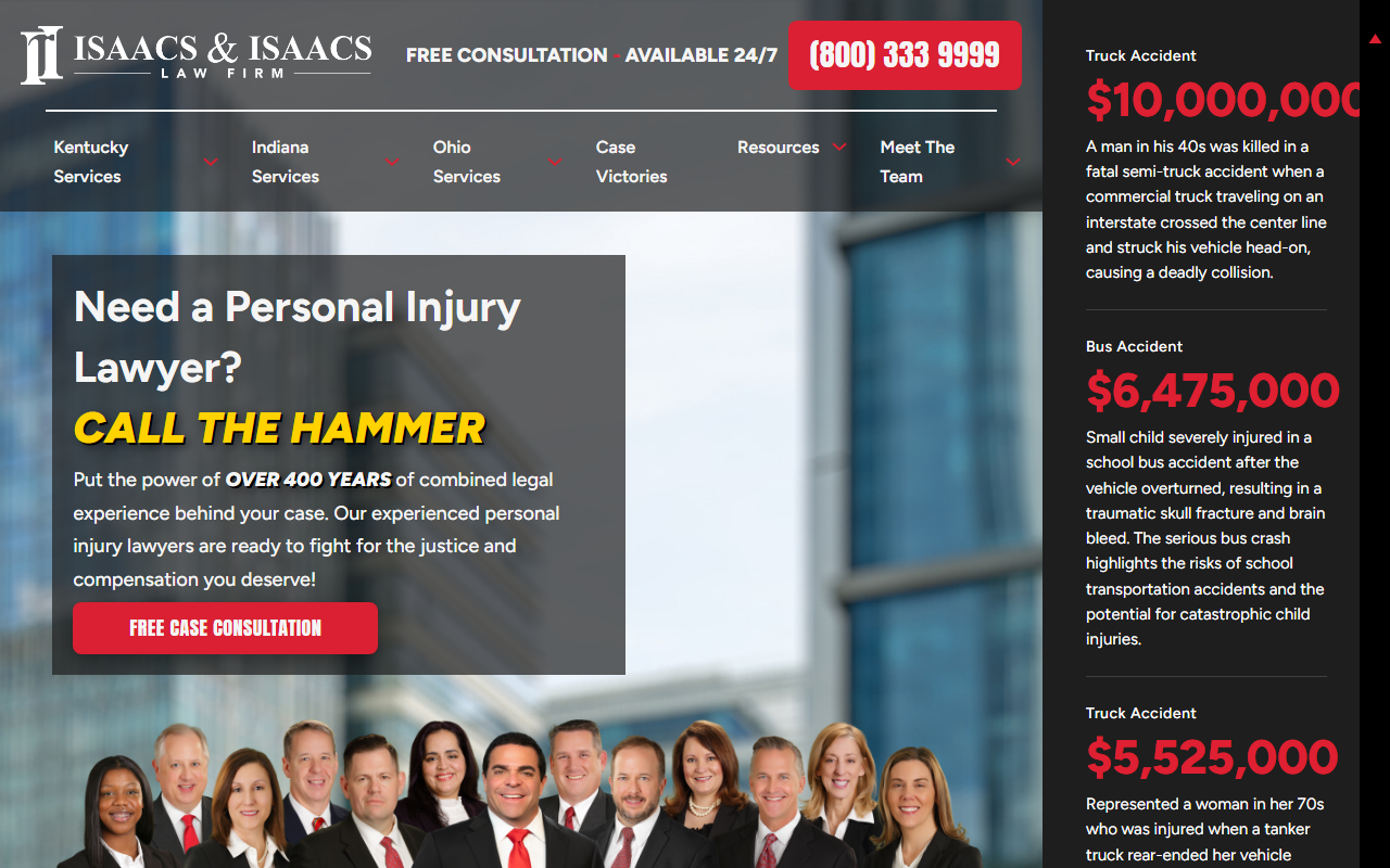 1800thehammer.com screenshot