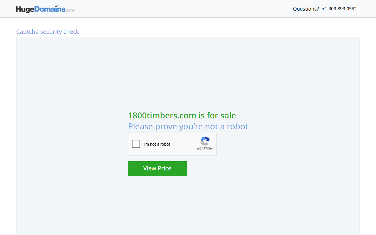1800timbers.com screenshot