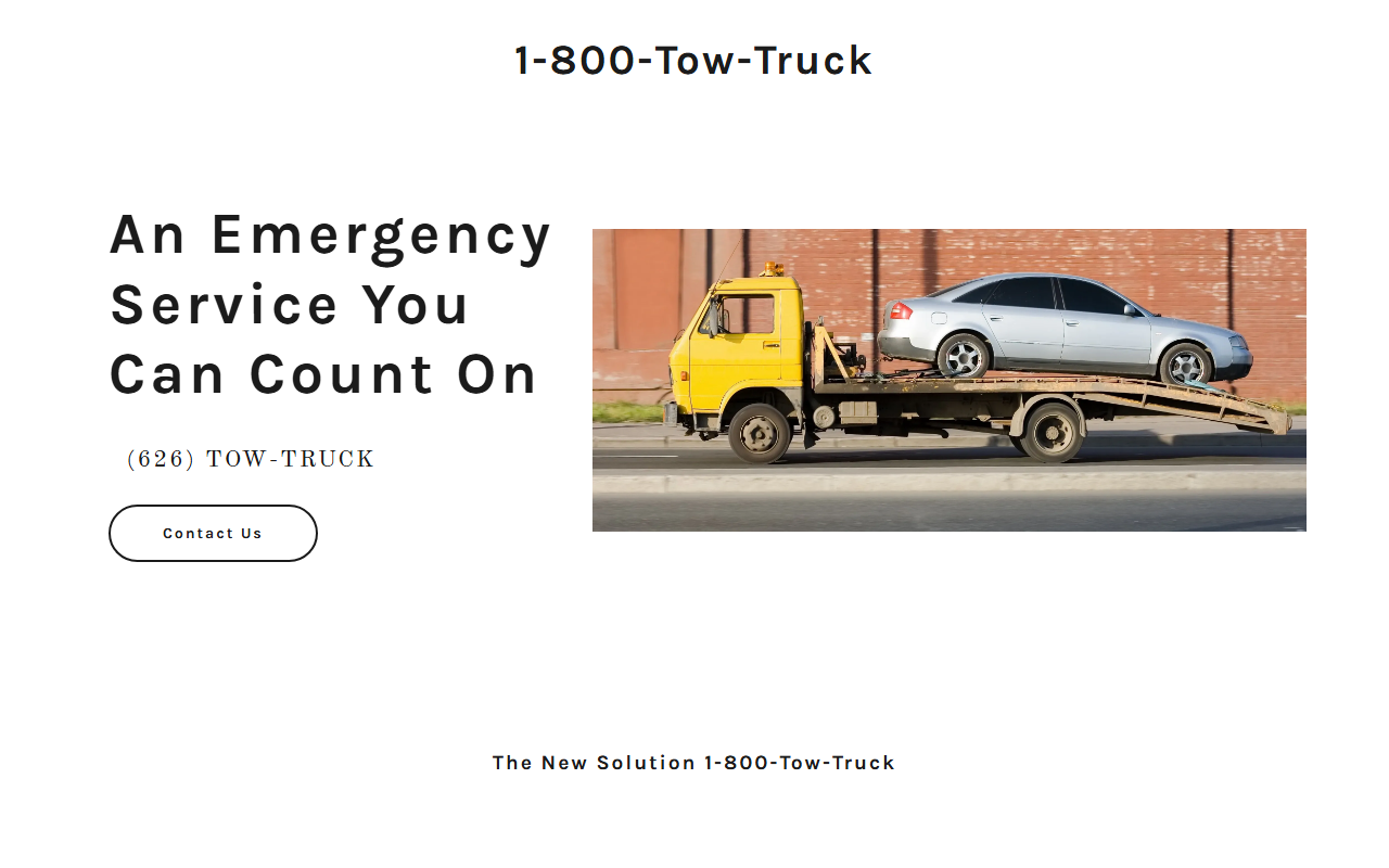 1800towtruck.com screenshot