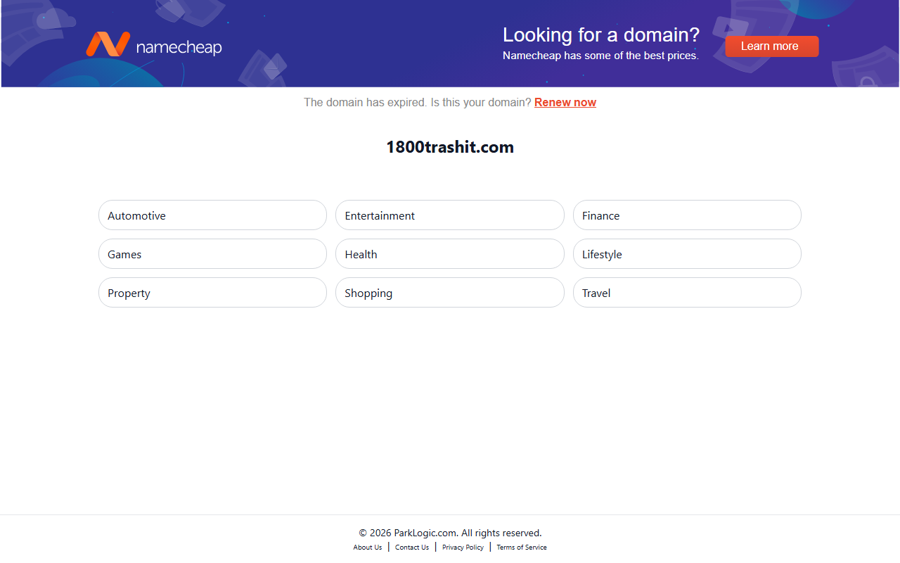 1800trashit.com screenshot