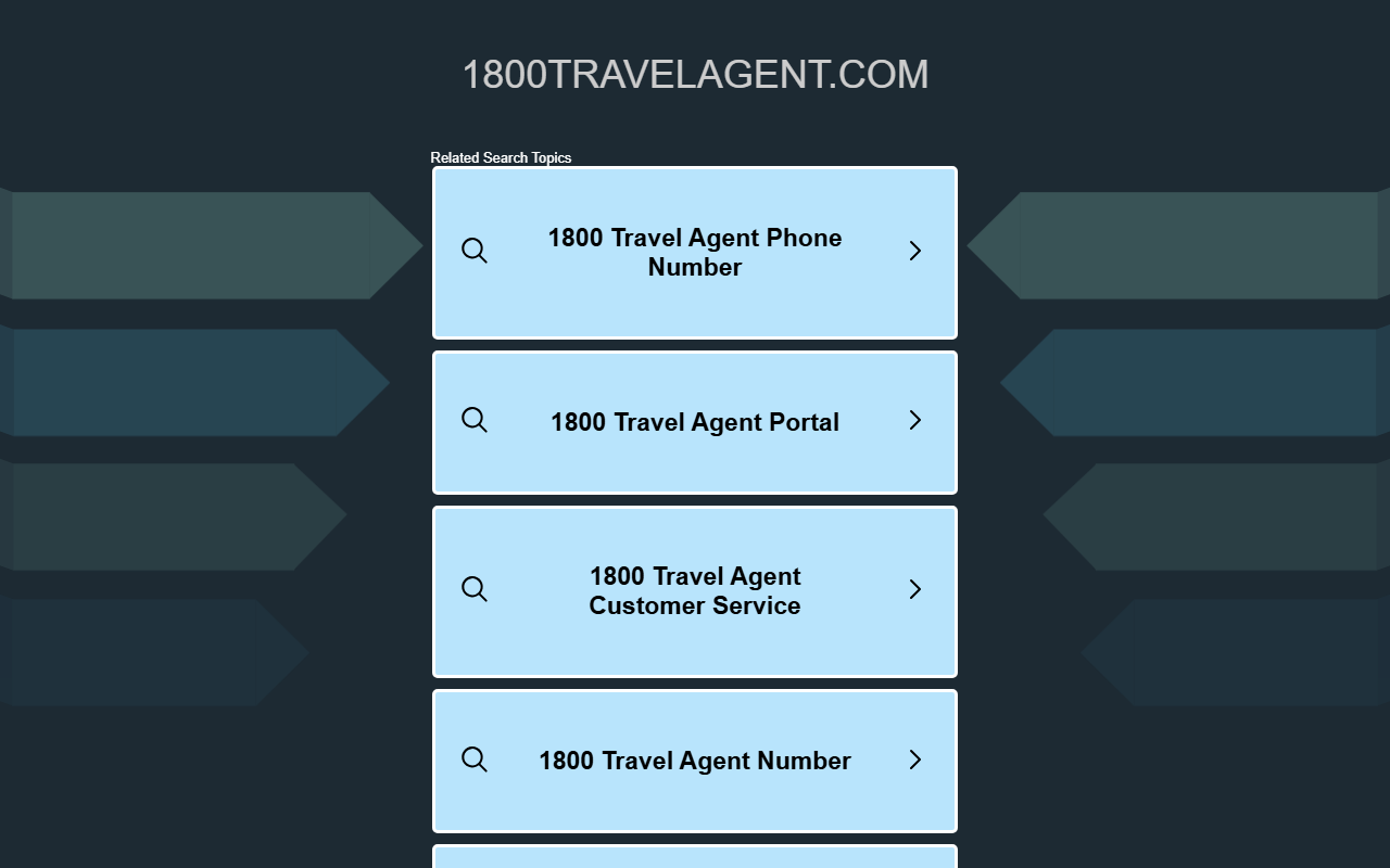 1800travelagent.com screenshot