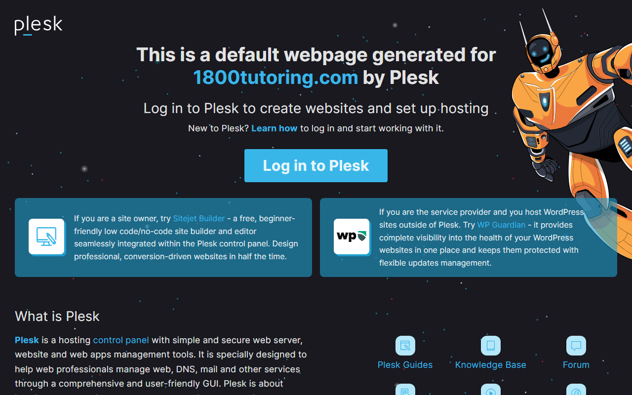 1800tutoring.com screenshot