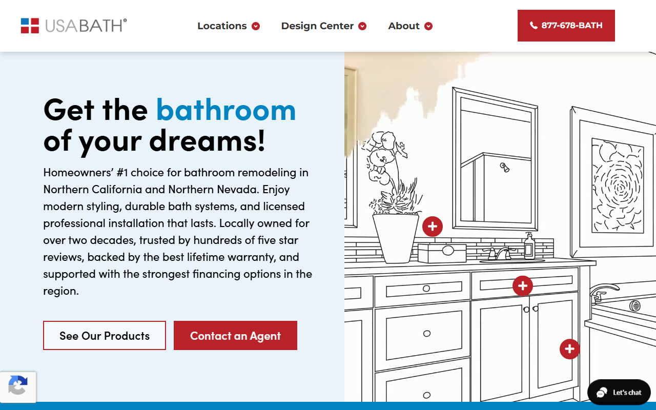 1800usabath.com screenshot