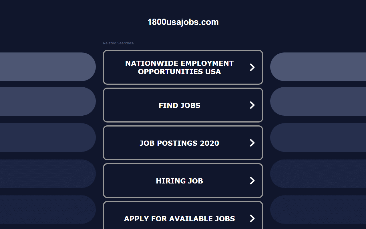 1800usajobs.com screenshot