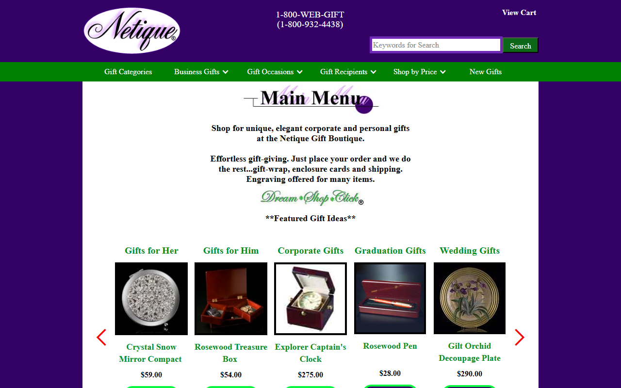 1800webgift.com screenshot