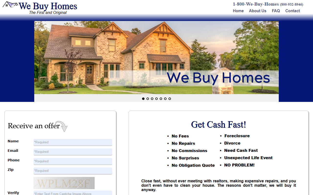 1800webuyhouses.com screenshot